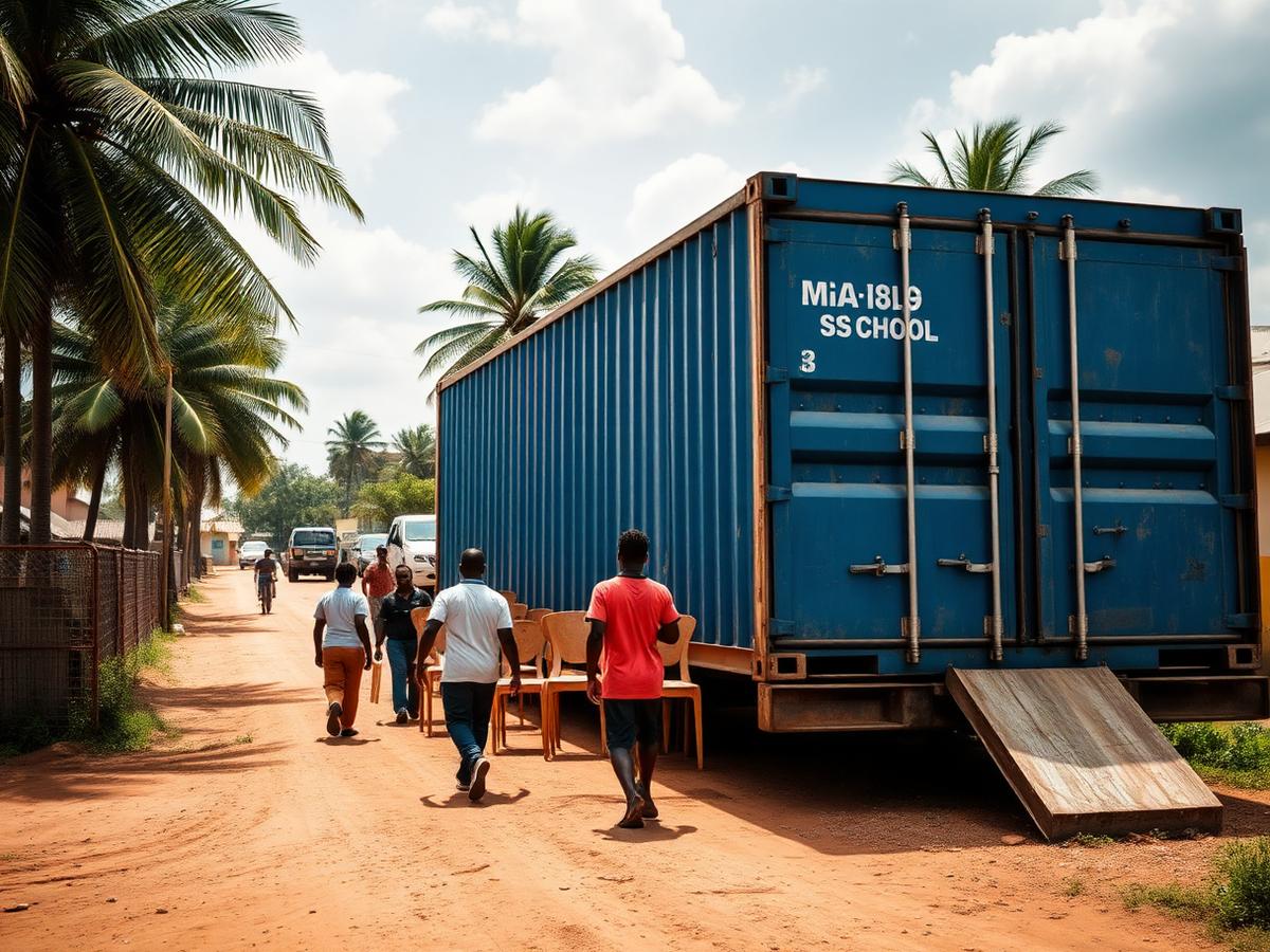 Container 101 delivered to The Gambia